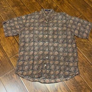 Alan Flusser Short sleeve button up shirt